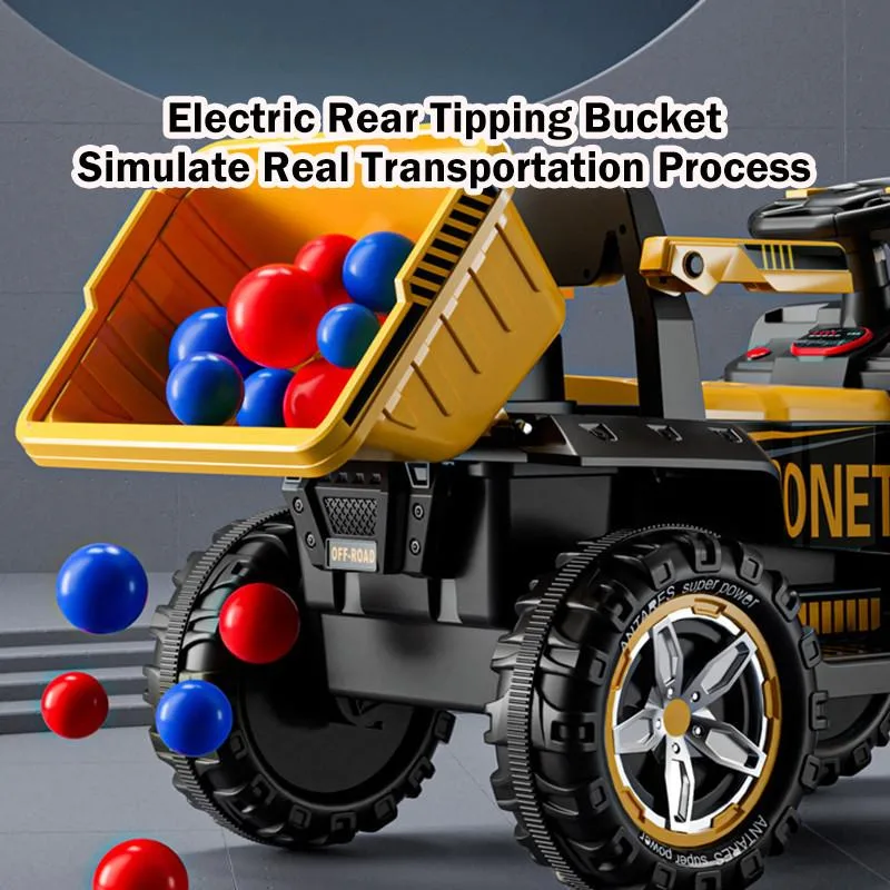 Remote Control Extra Large Kids Ride On Excavator Toy Off Road Beach 12V Dual Motor Vehicle Pengorek Elektrik - Image 3