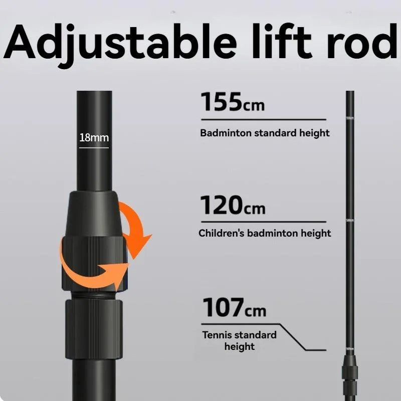 Portable Badminton Net Stand Foldable Multi-Sport Net For Pickleball Tennis Home Outdoor Rak Jaring Badminton - Image 3