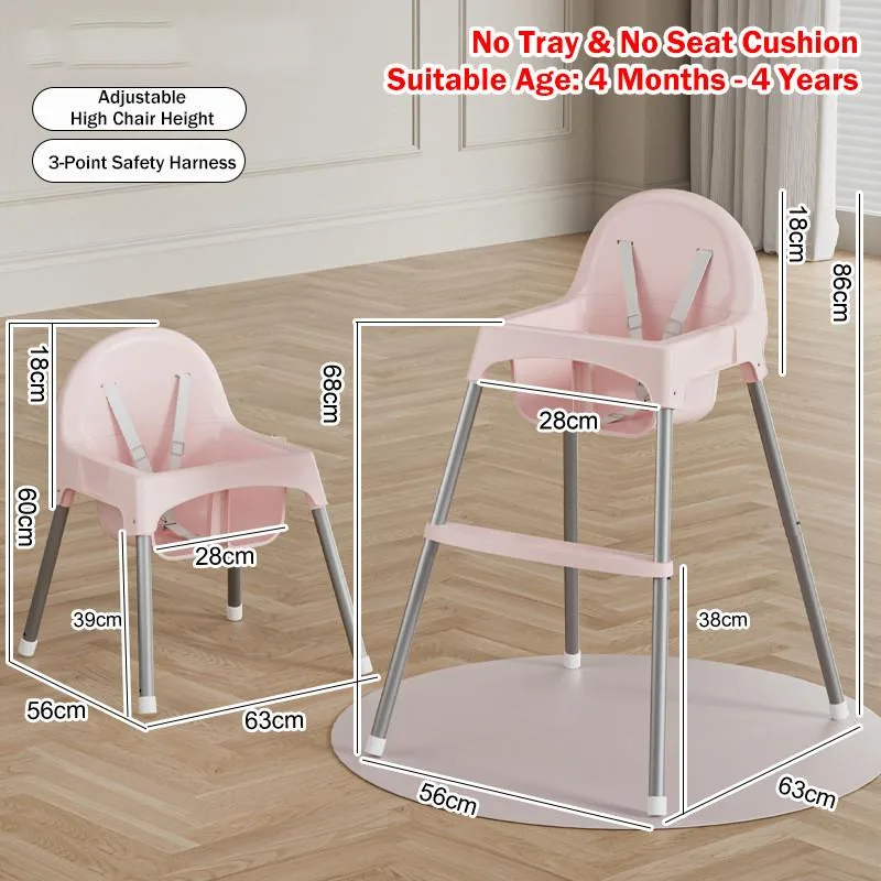 Portable Multifunctional Baby High Chair Household Dining Growth Chair For Kids Kerusi Makan Bayi - Image 3