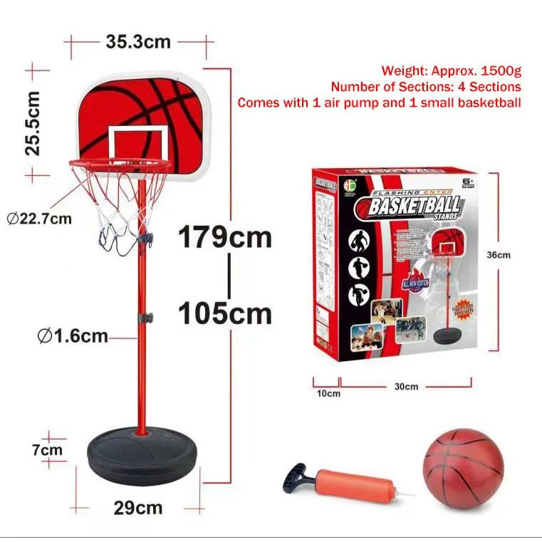 Adjustable Kids Basketball Stand Indoor Shooting Hoop Toy For Boys Bola Keranjang - Image 3