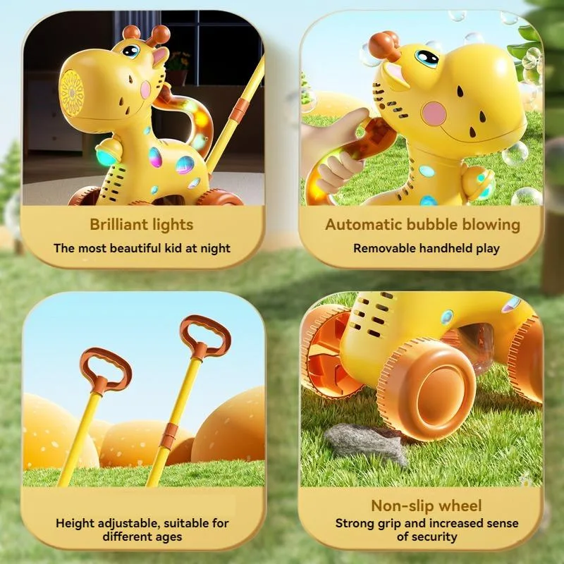Kids Walker Cart Bubble Machine Indoor Outdoor Toddler Gift Toy Mesin Gelembung - Image 3