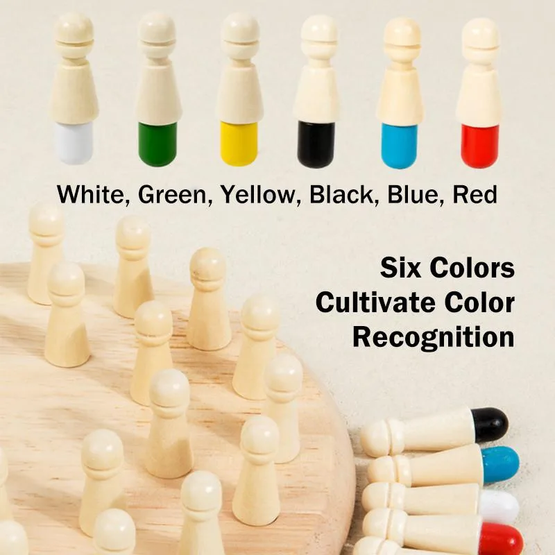 Color Memory Chess Concentration Training Educational Brain Game For Kids Parent Child Desktop Toy Catur Ingatan - Image 3