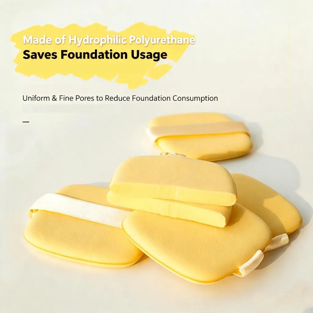 Butter Biscuit Makeup Sponge Dual Use Dry And Wet Beauty Blender Cushion Powder Puff Span Solek - Image 3