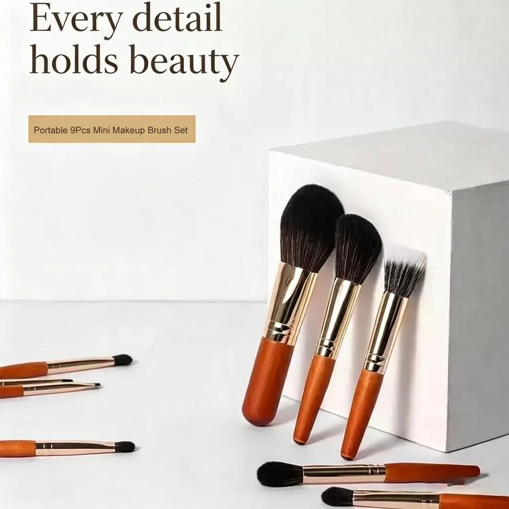 Makeup Brush Set Portable Travel Complete Brushes Kit For Beginners Set Berus Solek - Image 3