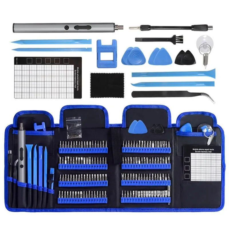 Set Pemutar Skru Baiki Telefon Profesional 168-dalam-1, Alat Ketepatan Keluli CRV Serbaguna - Image 4