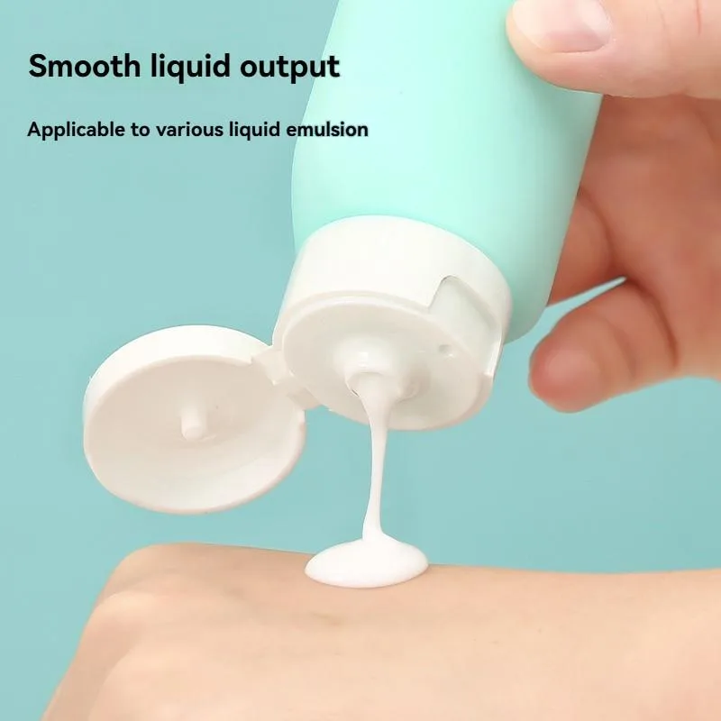 Set Botol Tandas Perjalanan Boleh Guna Semula, Dispenser Syampu, Gel Mandi & Penjagaan Kulit Mudah Alih - Image 4