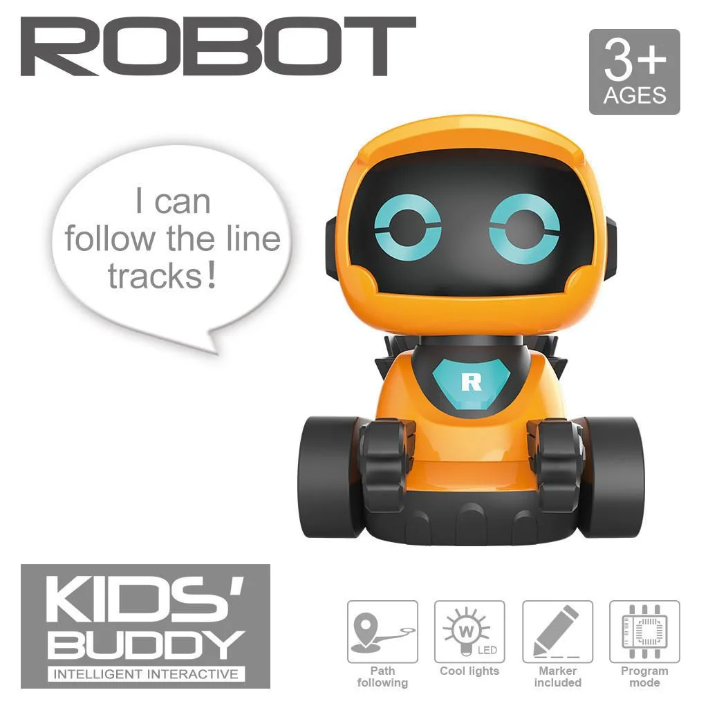 Robot Pintar Interaktif untuk Kanak-Kanak, Mainan Pendidikan Awal Melukis dengan Kesan Bunyi Berkualiti Tinggi - Image 4