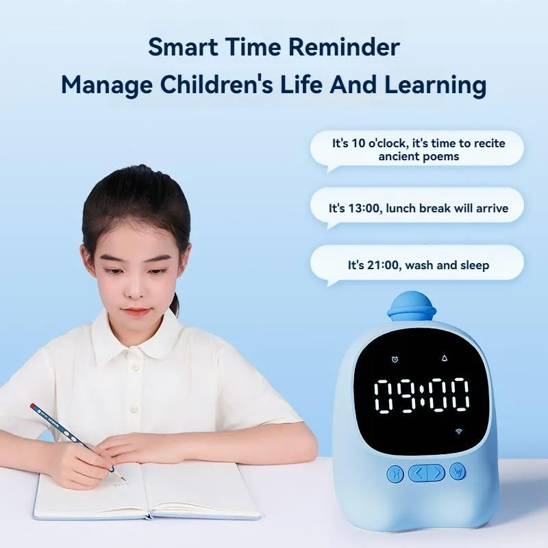 Jam Penggera Pintar Suara Kanak Kanak Pelajar Sekolah Jam Elektronik Pengurus Masa Belajar Rumah - Image 4