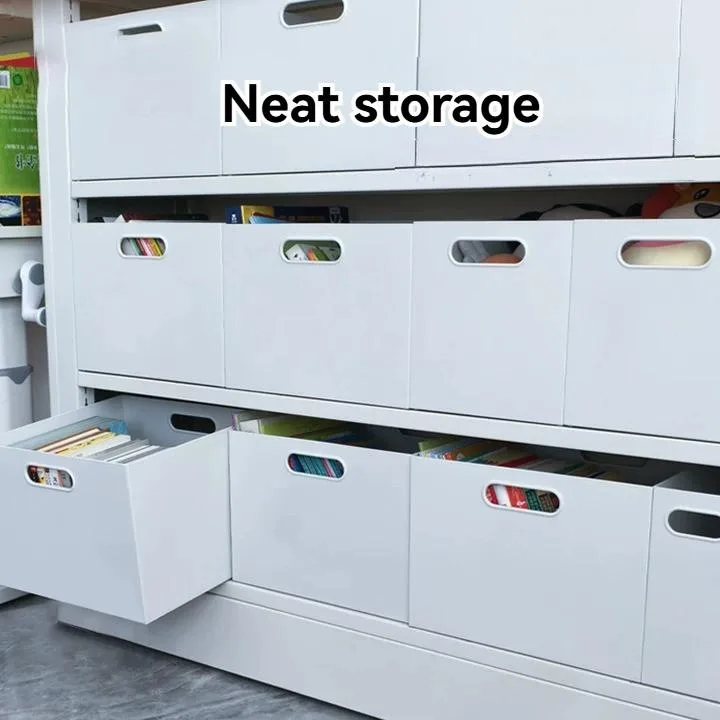 Rak Buku Gaya Jepun Kotak Penyimpanan Buku Sudut Tegak Untuk Rumah Organizer Pakaian - Image 4