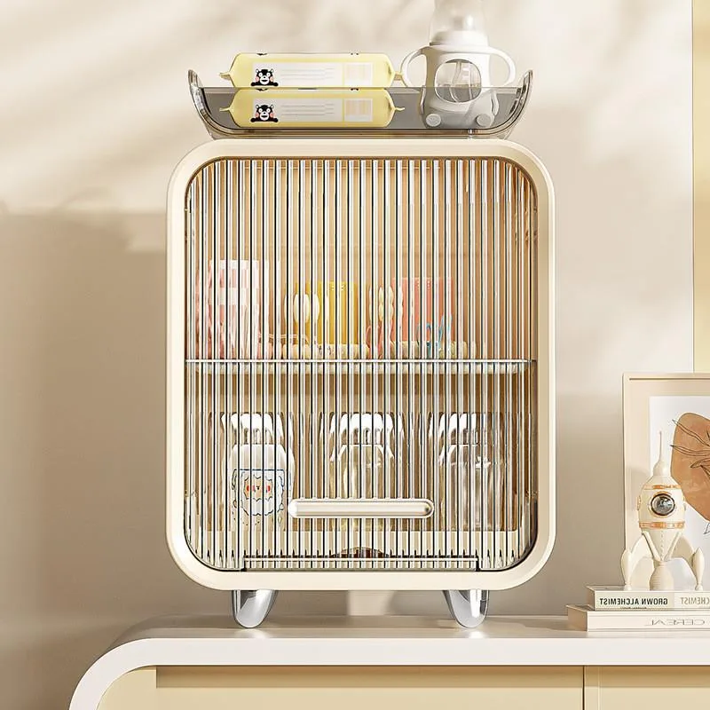 Rak Botol Dapur dengan Saliran, Kabinet Simpanan Peralatan Bayi, Pemegang Serbaguna Kalis Habuk - Image 4