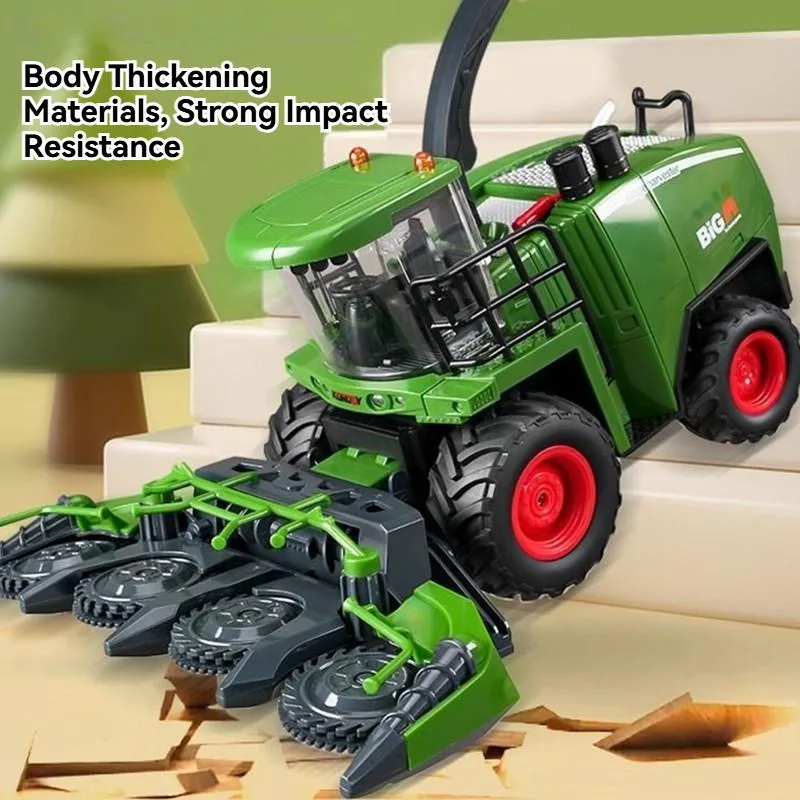 Set Mainan Kenderaan Ladang Gergasi Traktor Penuai Lori Pengangkut Model Pembinaan Untuk Kanak Kanak Lelaki - Image 4