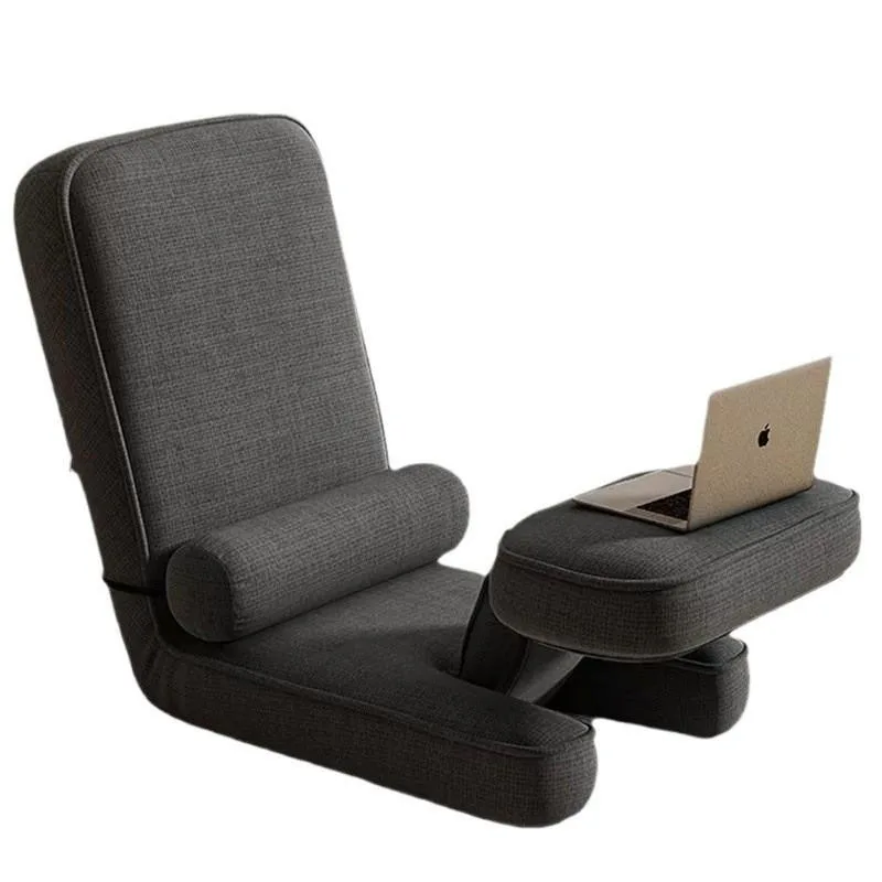 Kerusi Sofa Malas Lipat Ergonomik, Tempat Duduk Lantai Tatami dengan Sandaran untuk Bilik & Rumah - Image 4