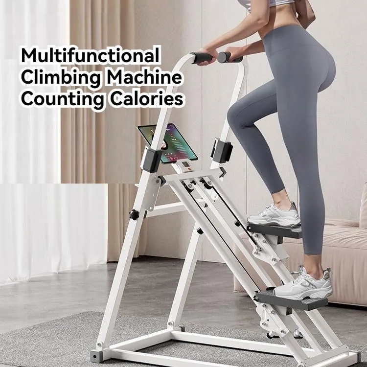 Mesin Stepper Mini Rumah, Alat Latihan Tangga dengan Pemegang, Peralatan Kecergasan Dalaman & Trainer Senaman - Image 4