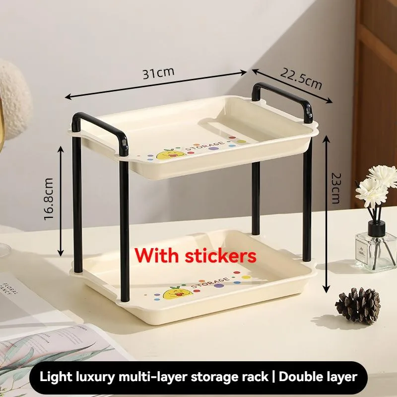 Double Tier Cup Holder Kitchen Desktop Mug Storage Rack Organizer Rak Gelas Meja - Image 4