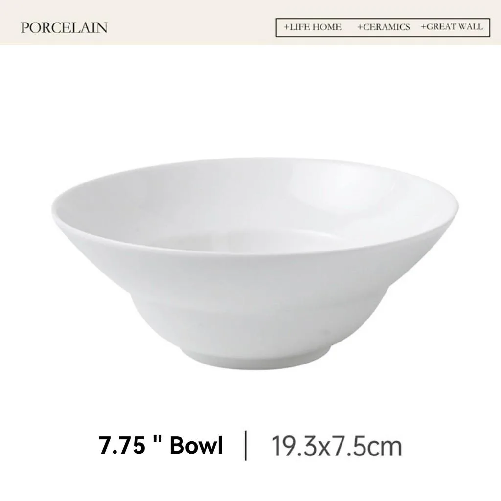 Ceramic Underglaze Salad Bowl Dessert Bowl Home Dinnerware Tableware Mangkuk Salad Sayur - Image 4