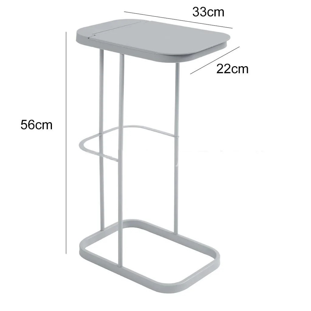 Household Transparent Sorting Garbage Rack with Flip-Lid Bins Trash Bag Storage Bin Sampah - Image 4