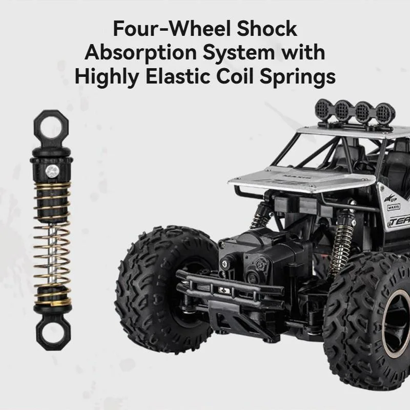 Rechargeable Remote Control Toy RC Drift Off Road Car 4WD Alloy Climbing Monster TruckKereta Kawalan Jauh - Image 4