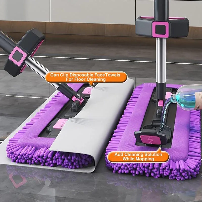 No Hand Wash Mop Lazy Wet Dry Dual Use Floor Cleaning Mop for Home Mop Tanpa Basuh Tangan - Image 4