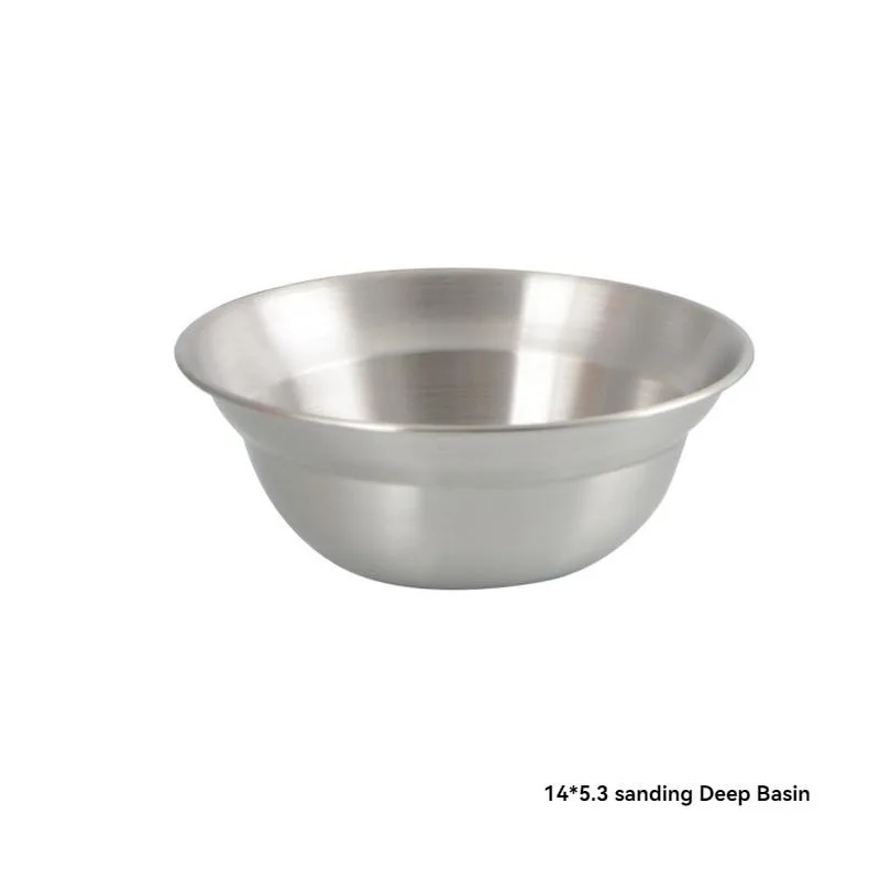 4Pcs Outdoor Tableware Set Stainless Steel Bowls Plates & Saucers Pinggan dan mangkuk - Image 4
