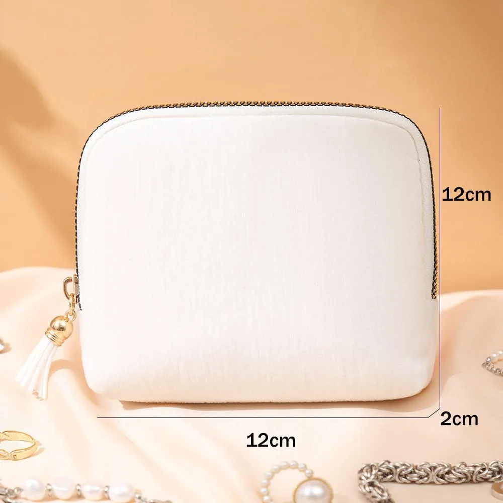 Portable Tassel Jewelry Organizer Zipper Bag Ring Bracelet Pendant Storage Pouch Beg Barang Kemas Mini - Image 4