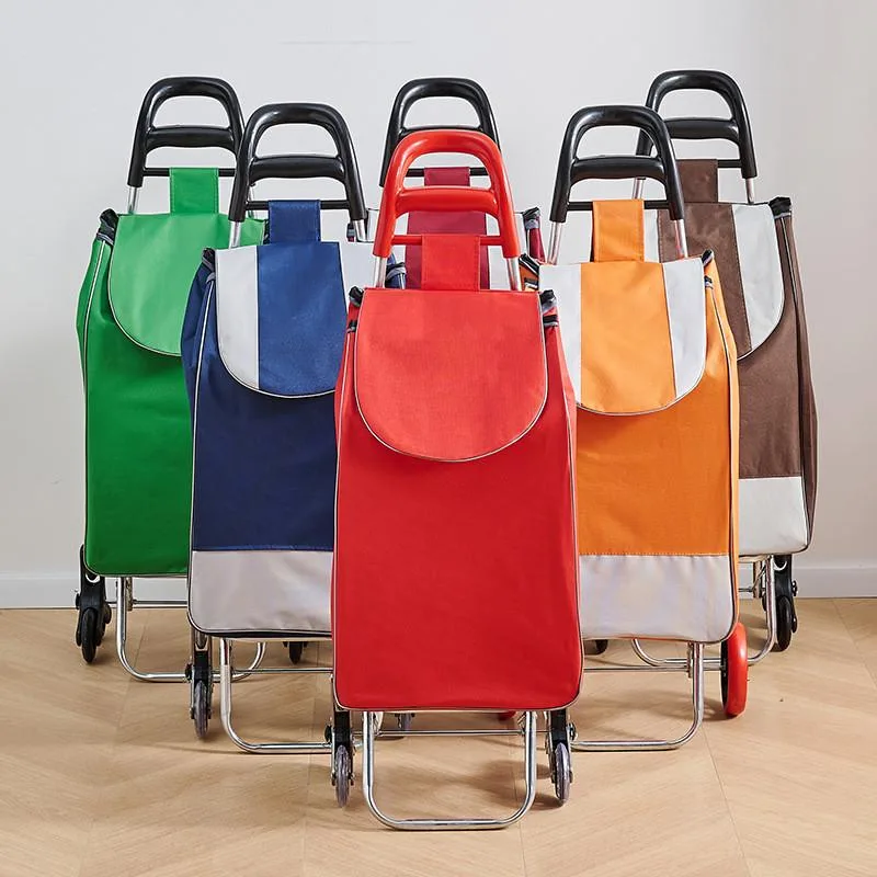Foldable Portable Stair Climbing Hand Truck Dolly Cart for Moving Grocery Shopping Home Use Troli Tangga Portable - Image 4