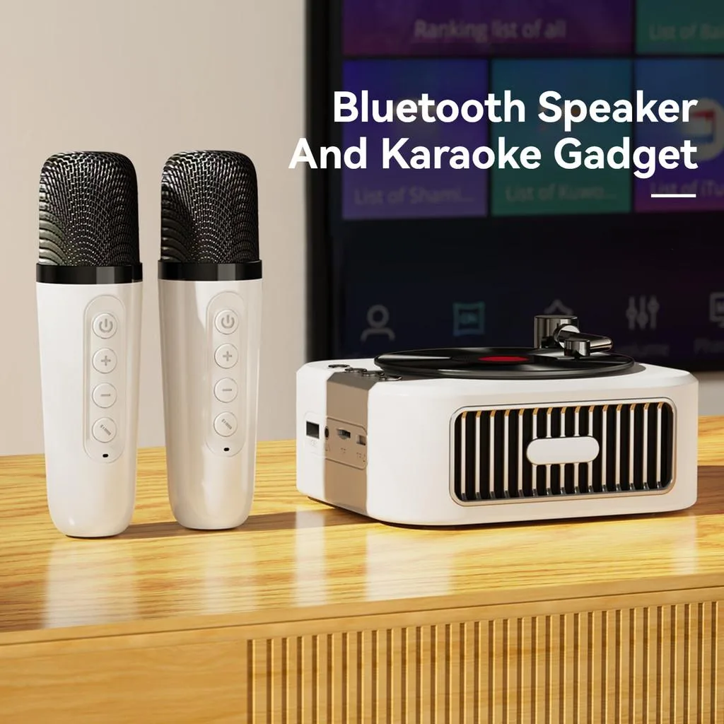 Bluetooth speaker with microphone wireless portable Penyanyi tanpa wayar - Image 4