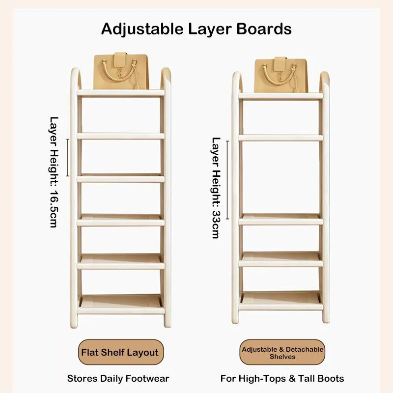 Shoe Rack Multilayer Space Saving Simple Shoe Cabinet for Doorway Living Room Bedroom Rak Kasut - Image 4