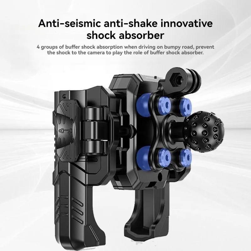One Click Lock Shockproof Phone Navigation Mount For Electric Bike Motorcycle Food Delivery Riding Pemegang Telefon - Image 4