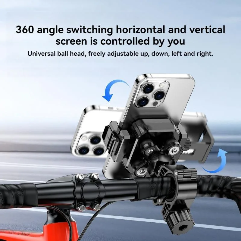 Shockproof Anti Shake Phone Navigation Mount For Bicycle Electric Motorcycle Mountain Rider Pemegang Telefon - Image 4