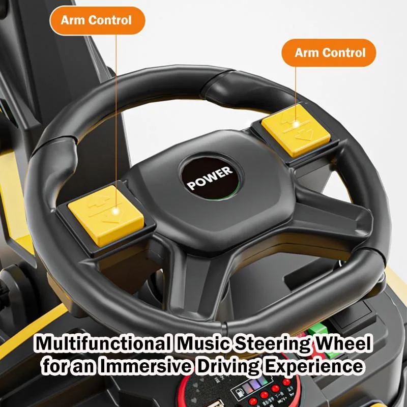 Remote Control Extra Large Kids Ride On Excavator Toy Off Road Beach 12V Dual Motor Vehicle Pengorek Elektrik - Image 4