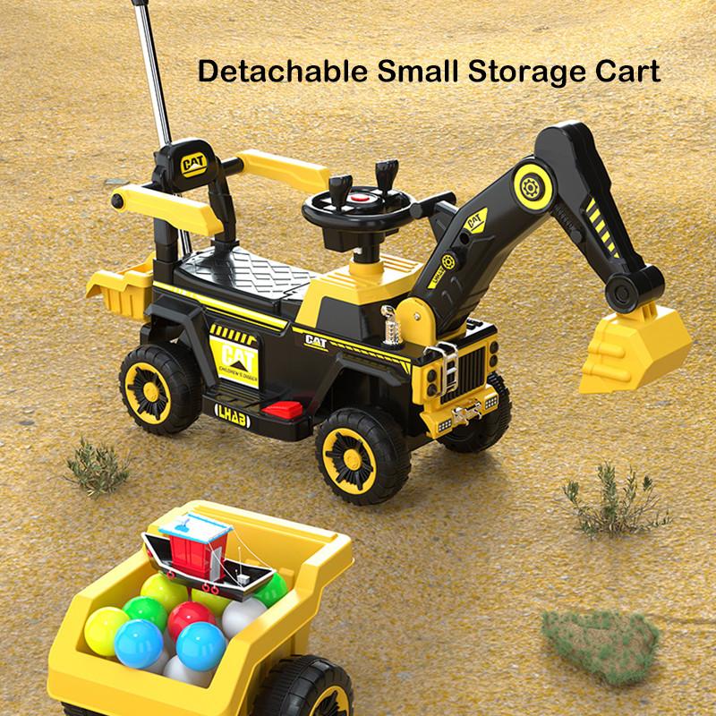 Remote Control Extra Large Electric Kids Ride On Excavator Sliding Toy Car Kereta Mainan Penggali Elektrik 4 Roda - Image 4