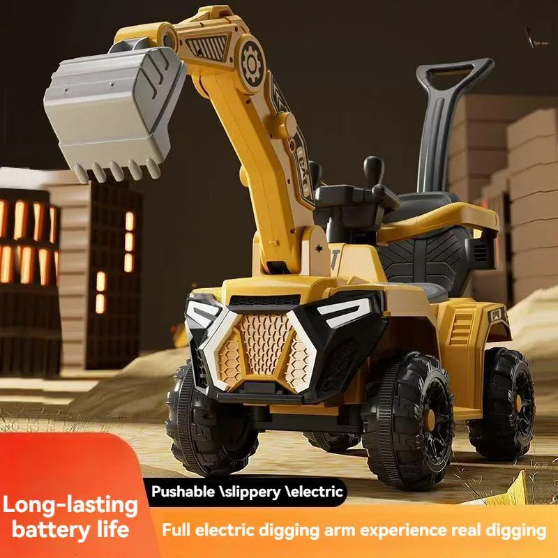 Kids Ride On Excavator Toy Dual Motor 4 Wheel Electric Car For Baby Boys Excavator Elektrik Mainan - Image 4