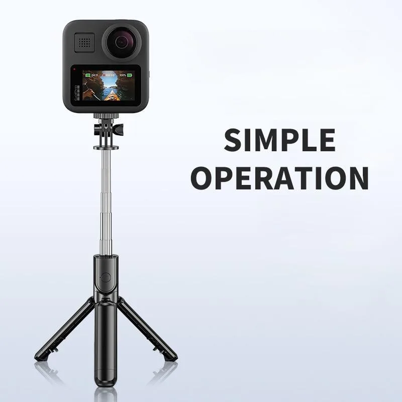 Tripod Selfie Stick dengan Alat Kawalan Bluetooth, Serbaguna Mudah Alih untuk Siaran Langsung & Foto - Image 4