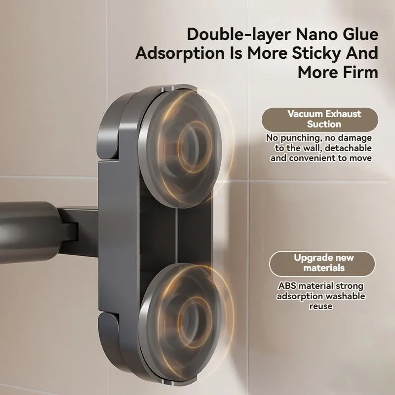 Suction Cup Telescopic Clothes Drying Rod Window Balcony No-Drill Quilt Dry Rack Rak Jemuran Sedutan Boleh Laras - Image 4