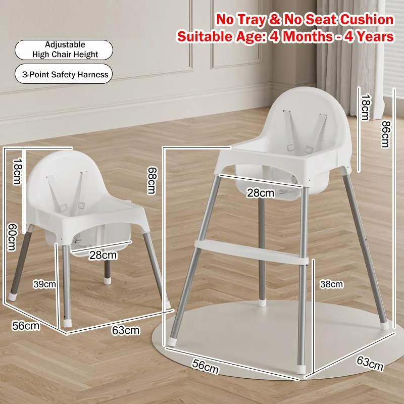 Portable Multifunctional Baby High Chair Household Dining Growth Chair For Kids Kerusi Makan Bayi - Image 4