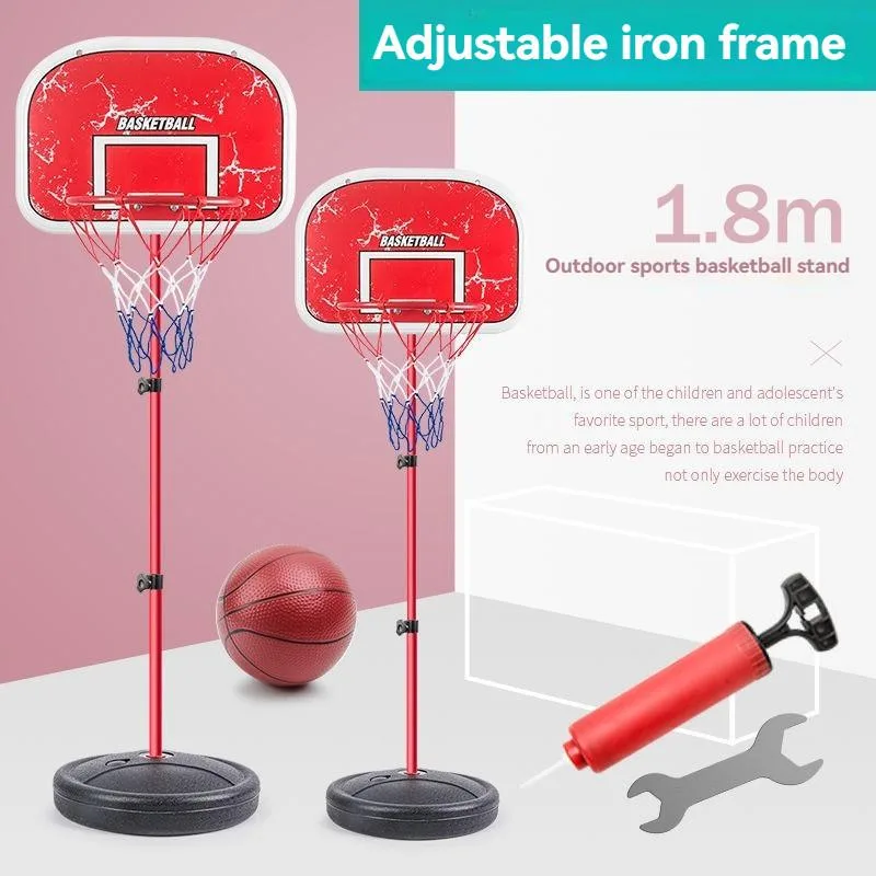 Adjustable Kids Basketball Stand Indoor Shooting Hoop Toy For Boys Bola Keranjang - Image 4