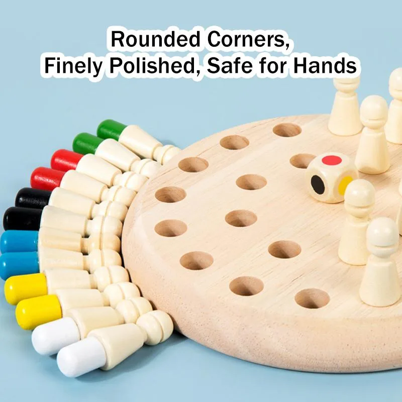 Color Memory Chess Concentration Training Educational Brain Game For Kids Parent Child Desktop Toy Catur Ingatan - Image 4