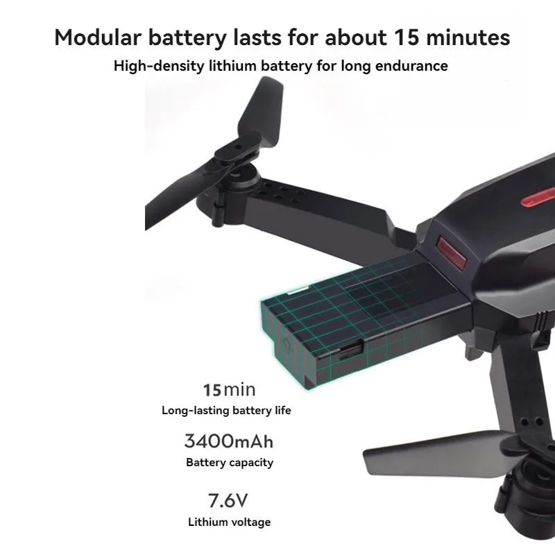 Drone With HD Dual Camera Kids Remote Control Aircraft Toy Pesawat Kawalan Jauh - Image 4