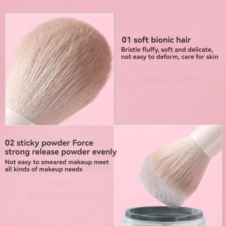 Makeup Brush Set Eyeshadow Blush Contour Nose Shadow Powder Brushes Complete Kit Set Berus Solek - Image 4