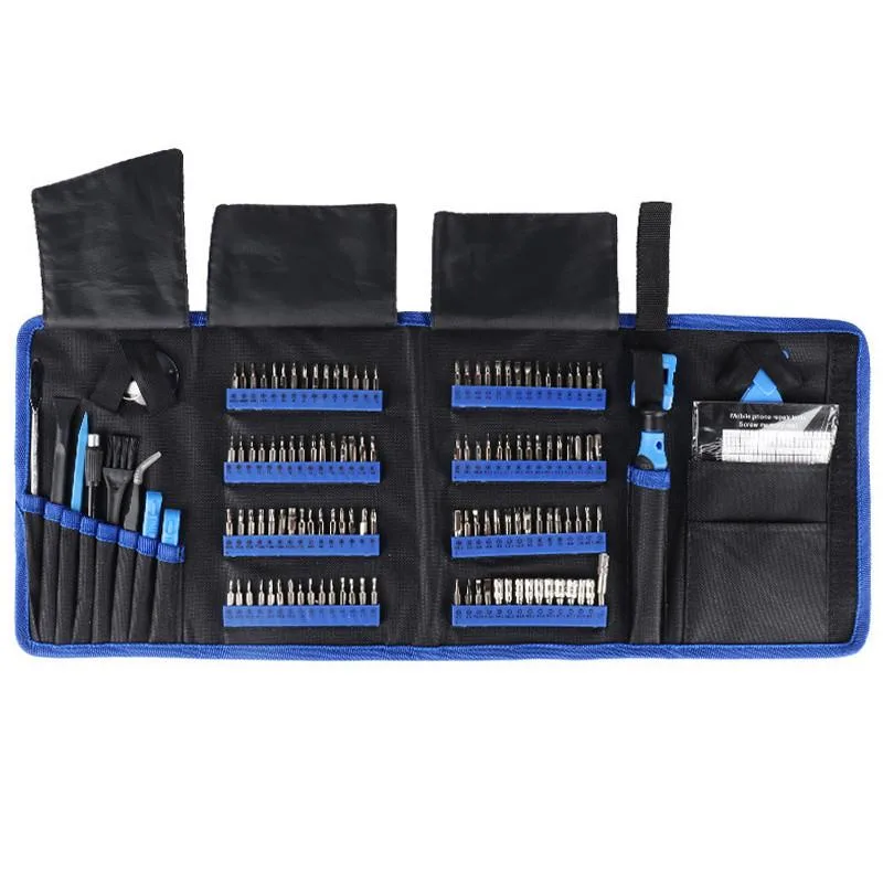 Set Pemutar Skru Baiki Telefon Profesional 168-dalam-1, Alat Ketepatan Keluli CRV Serbaguna - Image 5