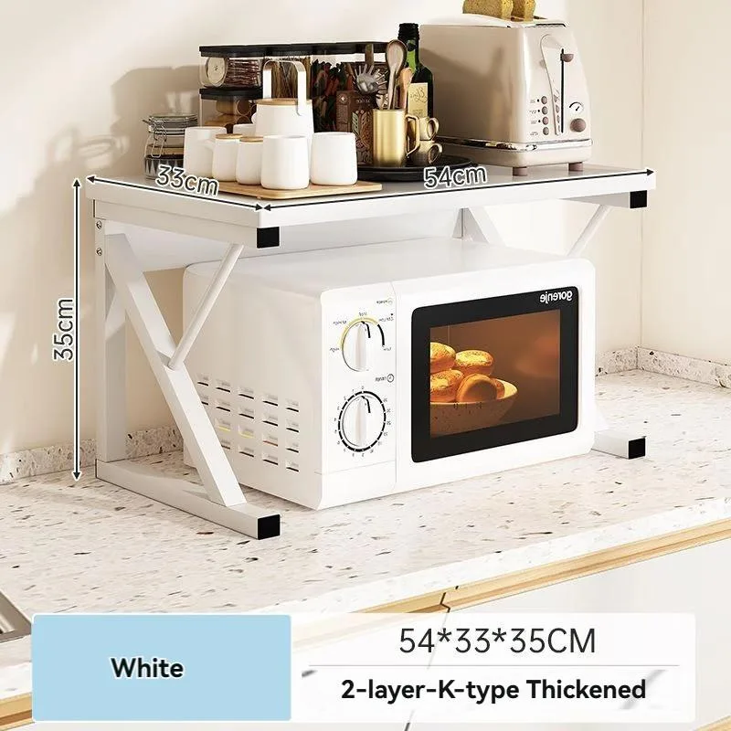 Rak Microwave Berbilang Tingkat Multifungsi Untuk Perasa & Ketuhar - Image 5