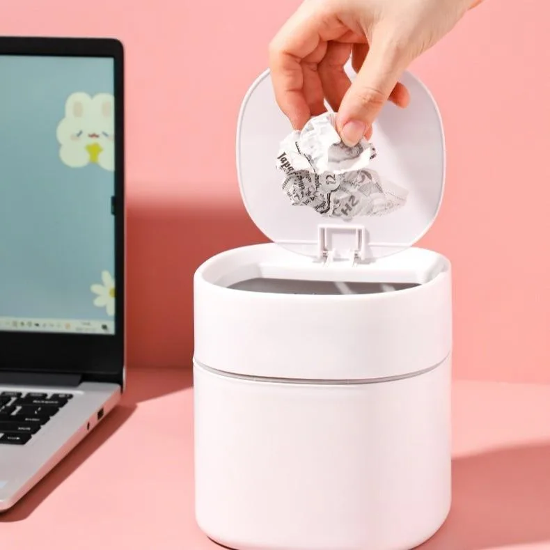 Tong Sampah Mini Desktop Kreatif Untuk Ruang Tamu Bilik Tidur Meja Solek - Image 5