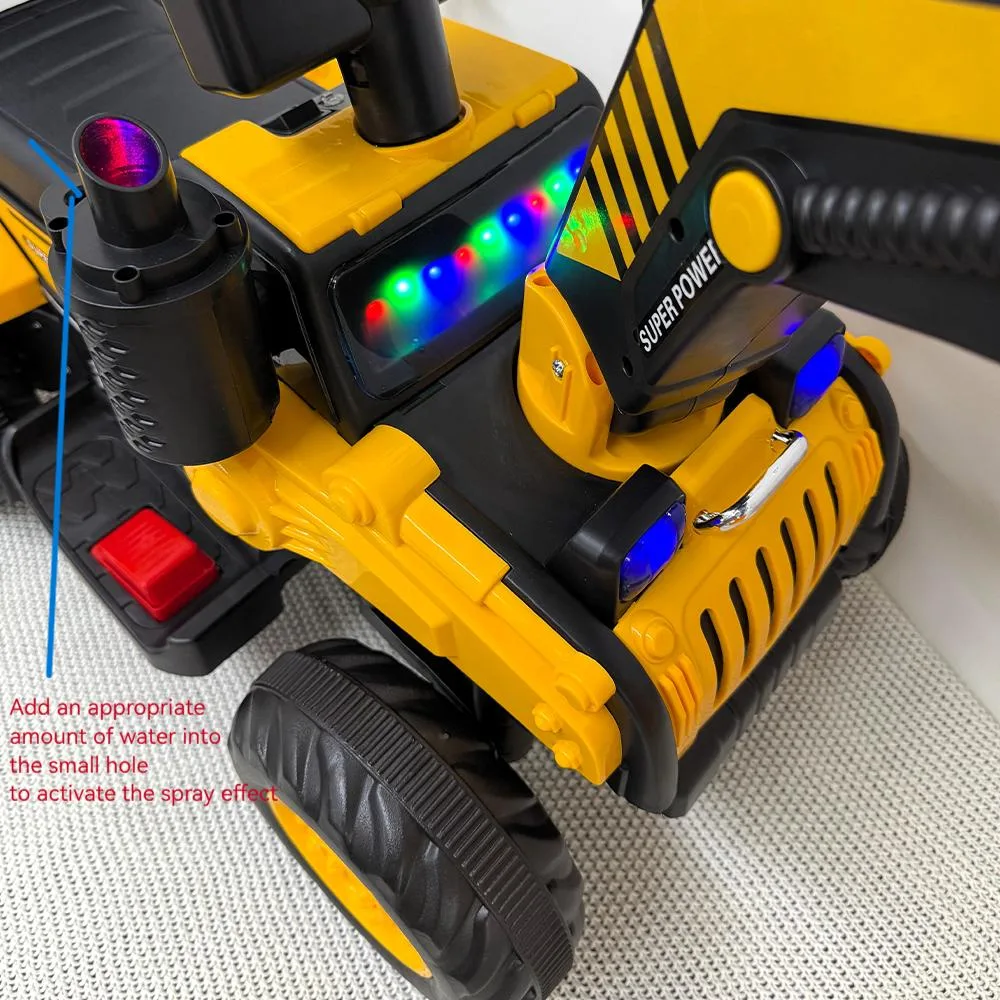 Kereta Mainan Excavator Elektrik Kanak-kanak Boleh Naik Saiz Super Besar Untuk Budak Lelaki Kenderaan Kejuruteraan - Image 5