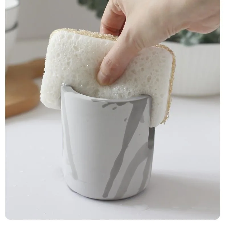 Diatomite Quick Dry Sponge Holder Kitchen Sink Absorbent Caddy Organizer Rak Span Dapur - Image 5