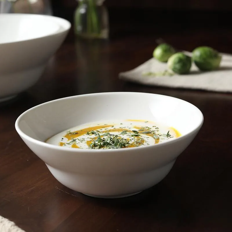 Ceramic Underglaze Salad Bowl Dessert Bowl Home Dinnerware Tableware Mangkuk Salad Sayur - Image 5