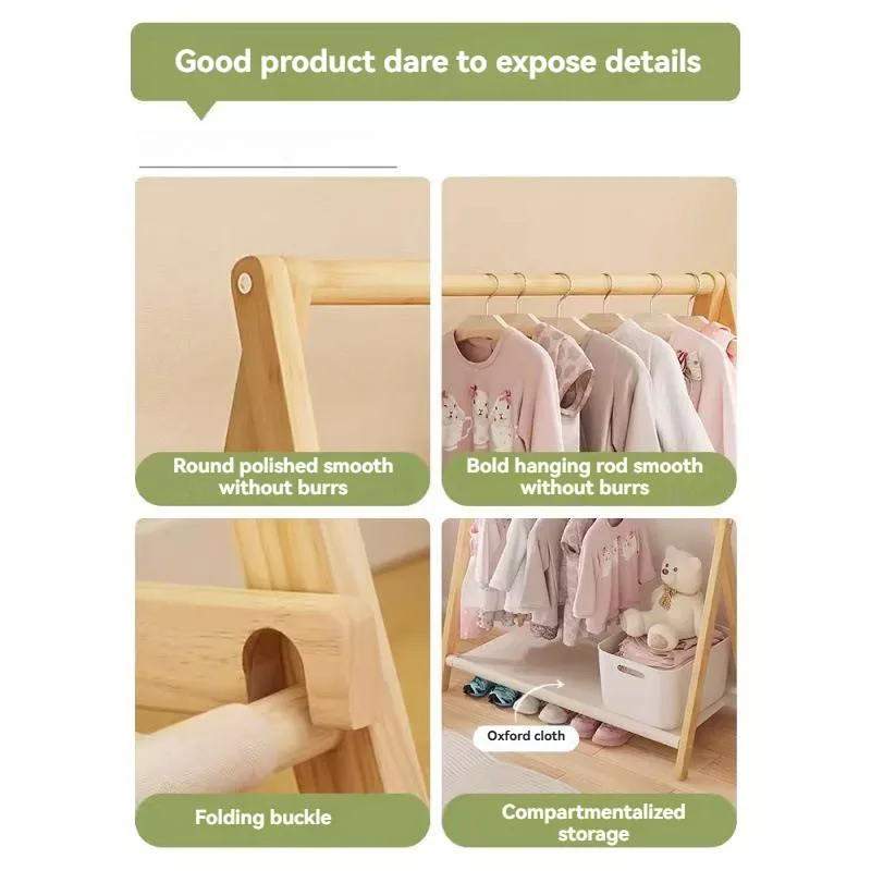 Freestanding Clothes Rack Small Garment Storage Stand Rak Pakaian Kecil - Image 5