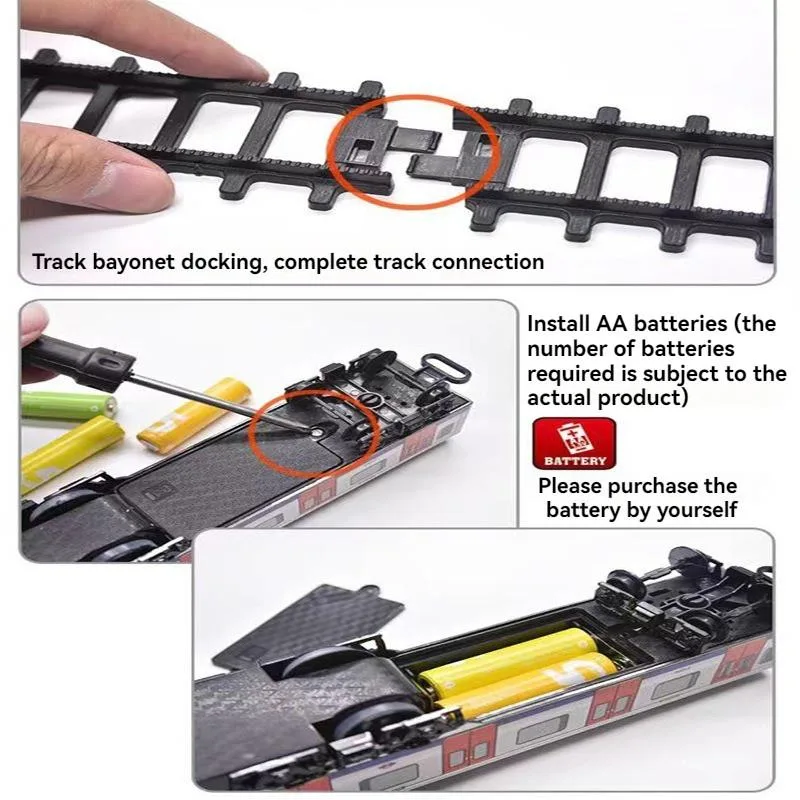 Kids Electric Track Train Toy Retro High Speed Rail Simulation For Boys Kereta Api Mainan Berlandasan - Image 5