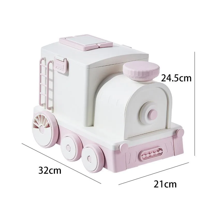 Cartoon Train Kids Toy Storage Organizer Box Multi-Functional Medicine First Aid Kit Kotak Simpanan Kartun - Image 5