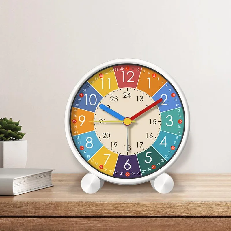 Cartoon Alarm Clock For Kids Bedroom Student Desktop Use Jam Dinding - Image 5