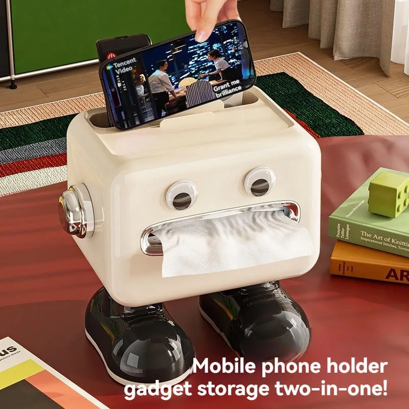 Multi Function Flip Top Tissue Box Holder Desktop Storage Organizer For Living Room Dining Room Kotak Tisu - Image 5
